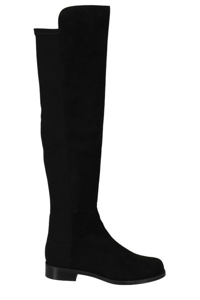Stuart Weitzman Slip-on Over-the-knee Boots In Black
