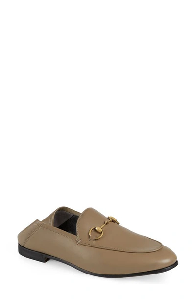 Gucci Brixton Horsebit Convertible Loafer In Mud