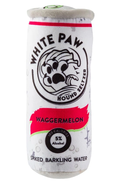 Haute Diggity Dog White Paw Waggermelon Plush Dog Toy