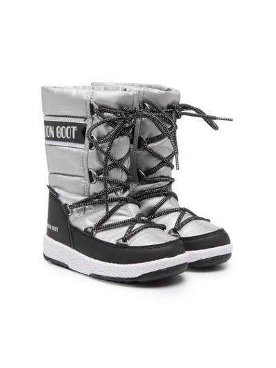 Moon Boot Kids' Ankle Snow Boots In Grey