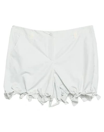 Emporio Armani Woman Shorts & Bermuda Shorts Light Grey Size 6 Cotton, Polyamide, Viscose