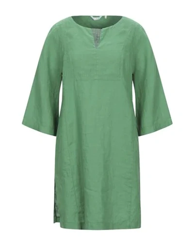 Caliban Short Dresses In Green