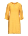 Caliban Short Dresses In Yellow