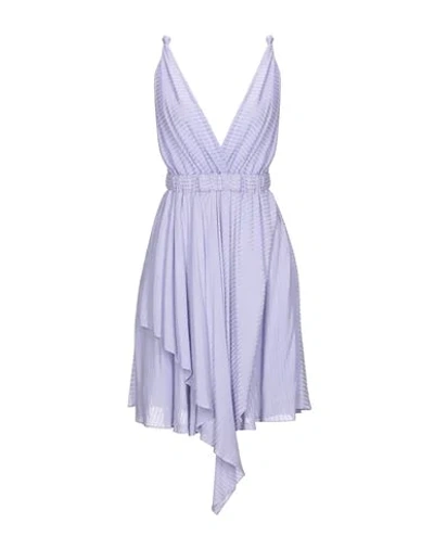 Pinko Short Dresses In Light Purple