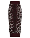 Msgm Long Skirts In Maroon