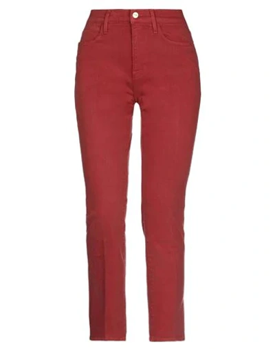 Frame Jeans In Red