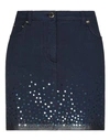 Alberta Ferretti Denim Skirts In Dark Blue