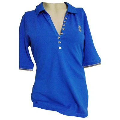 Pre-owned Juicy Couture Blue Cotton Top