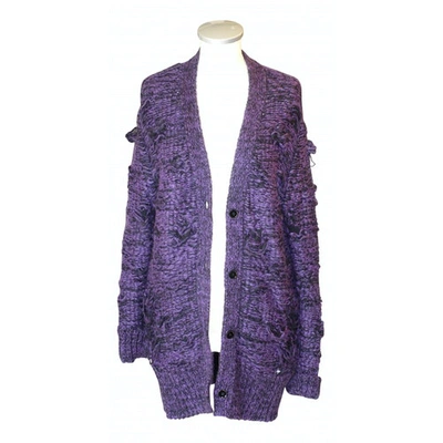 Pre-owned Mm6 Maison Margiela Wool Jacket In Purple