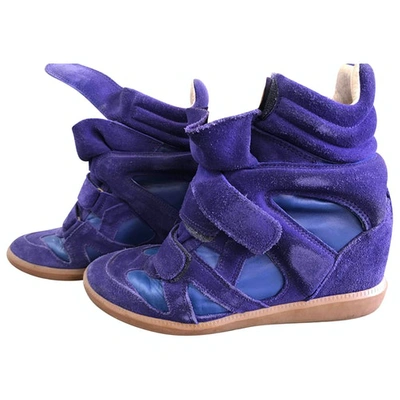Pre-owned Isabel Marant Beckett Trainers In Purple