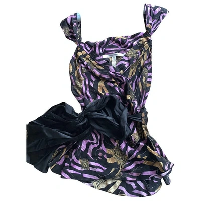 Pre-owned Diane Von Furstenberg Silk Camisole In Purple
