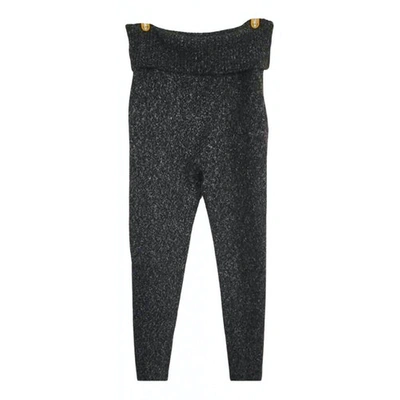 Pre-owned Iro Wool Carot Pants In Anthracite