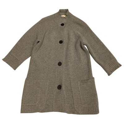 Pre-owned Valentino Cashmere Coat In Grey