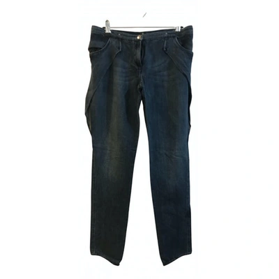 Pre-owned Nina Ricci Straight Jeans In Blue