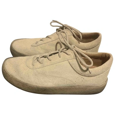 Pre-owned Yeezy Low Trainers In Beige