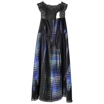 Pre-owned Emporio Armani Silk Mid-length Dress In Multicolour