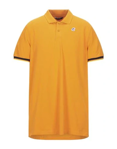 K-way Polo Shirts In Apricot