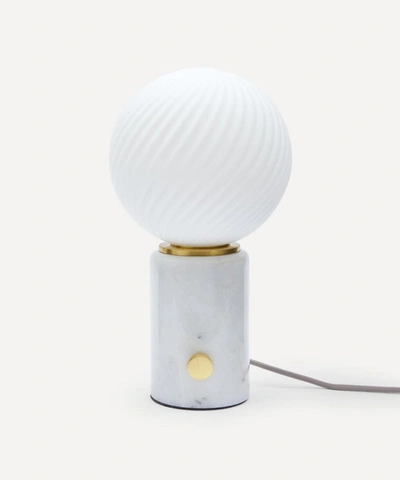 Soho Home Swirl Table Lamp In White