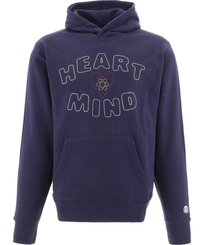 Billionaire Boys Club Swarovski Crystal Heart And Mind Hoodie In Blue