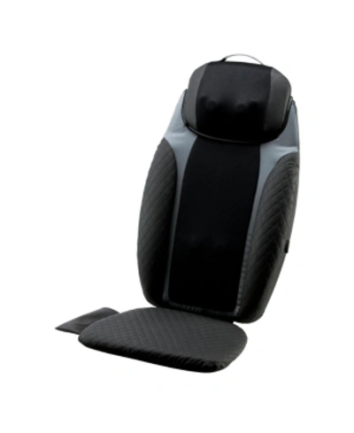 Homedics 2-in-1 Shiatsu Massaging Seat Topper With Removable Massage Pillow And Heat In Black