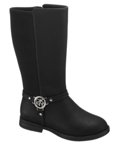 Dkny Kids' Little Girls Emma Harness Boots In Black