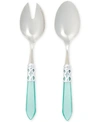 Vietri Aladdin Brilliant 2-pc. Salad Server Set In Aqua