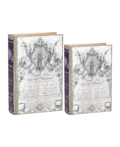 Ab Home Thomas Moore Book Boxes, Set Of 2