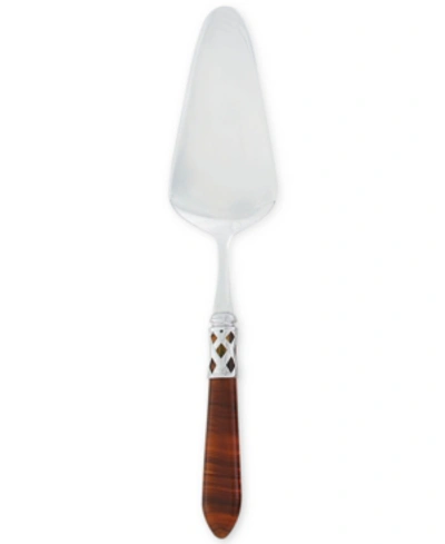 Vietri Aladdin Brilliant Pastry Server In Med Brown