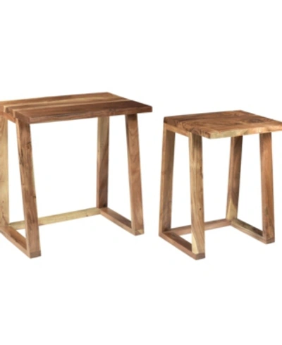 Ab Home Lucy's Side Tables, Set Of 2 In Natural