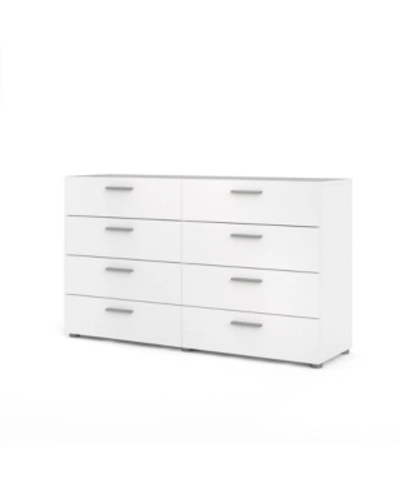 Tvilum Austin 8 Drawer Double Dresser In White
