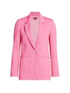 Staud Women's Madden Plisse Blazer In Wild Orchid