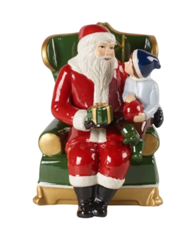 Villeroy & Boch Christmas Toys Santa On Armchair Musical In Multi