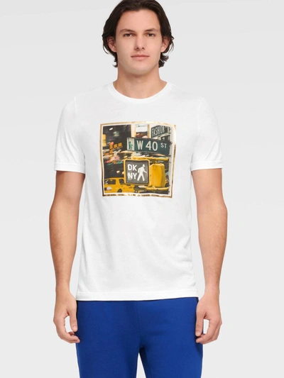 Dkny Men's City Crosswalk Tee - In White