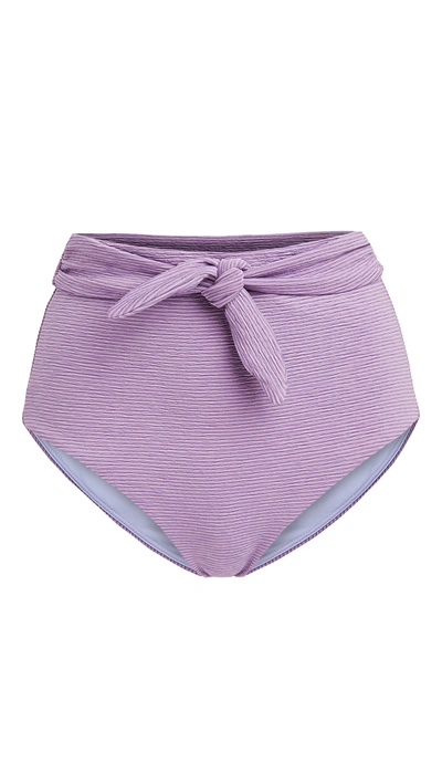 Mara Hoffman Jay Bikini Bottoms In Lavender