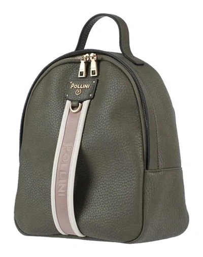 Pollini Backpack & Fanny Pack In Military Green