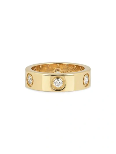 Pre-owned Cartier  18k Yellow Gold Diamond Love Ring