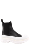 Alexander Mcqueen Black Tread Slick Chelsea Boots