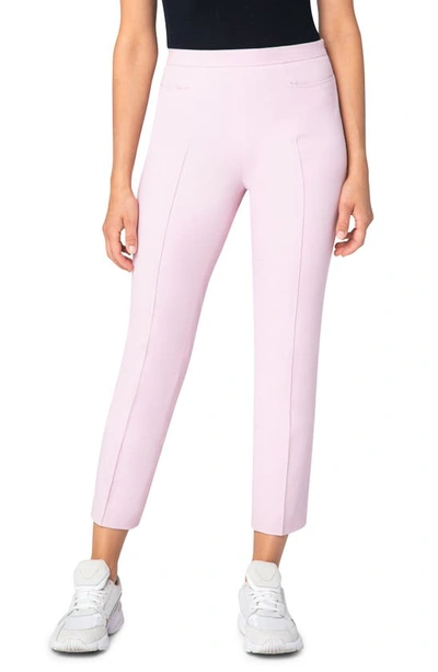 Akris Punto Franca Stretch Cotton Blend Ankle Pants In Rose Quartz