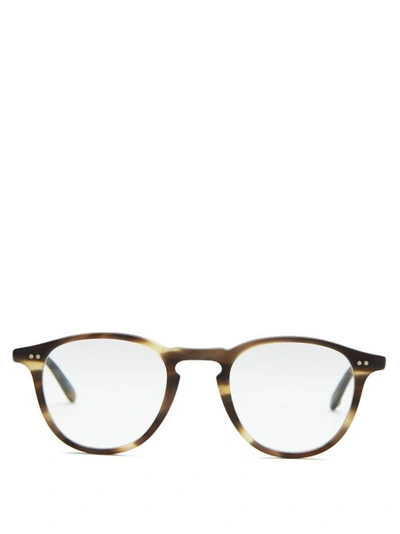 Garrett Leight Hampton Tortoiseshell Matte-acetate Glasses In Matte Kodiak Tortoise