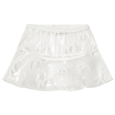 Bobo Choses Babies'  Clear Bird Print Waterproof Skirt In White