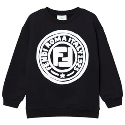 Fendi Kids'  Black Roma Stamp Sweatshirt