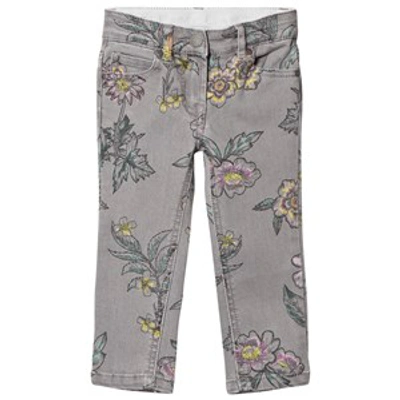 Stella Mccartney Babies'  Kids Grey Trousers With Flower Applique