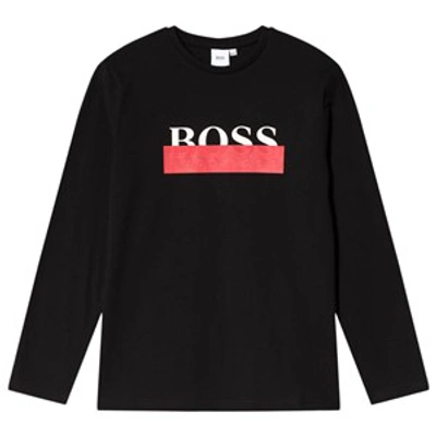 Hugo Boss Kids' Black Boss Logo T-shirt