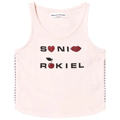 Sonia Rykiel Kids'  Pink And Red Glitter Vest