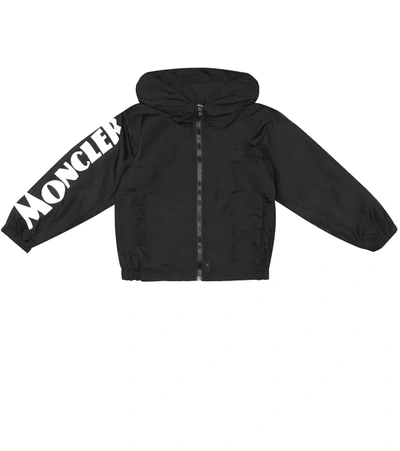 Moncler Kids' Saxophone Hooded Nylon Jacket In Black | ModeSens