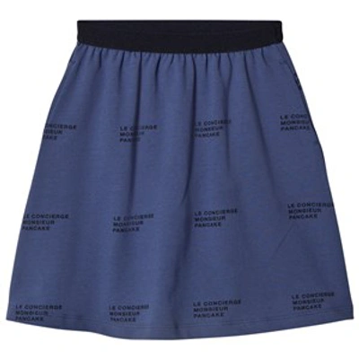 Tinycottons Babies'  Navy Le Concierge Mid-length Skirt In Blue