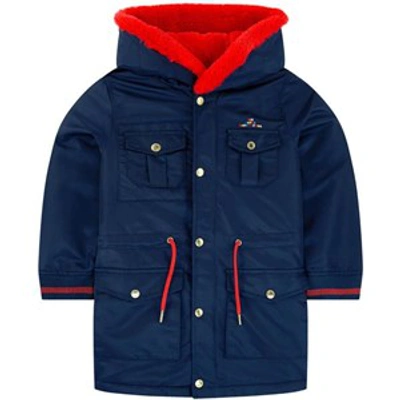The Marc Jacobs Babies'  Navy Sherpa-lined Faux Fur Parka