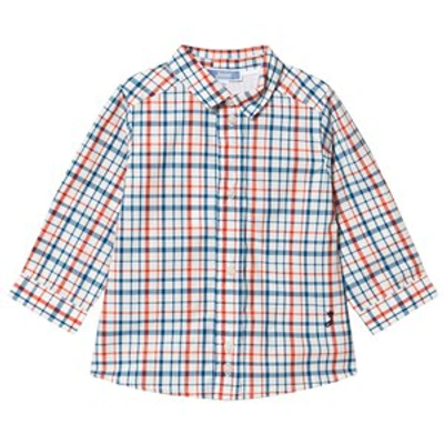 Jacadi Babies' Off White Check Shirt In Red