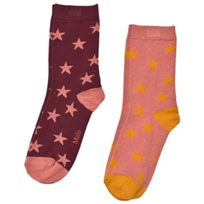 Molo Babies'  2-pack Sumak Nesi Socks In Purple