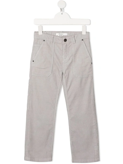 Bonpoint Kids' Malone Corduroy Trousers In Grey